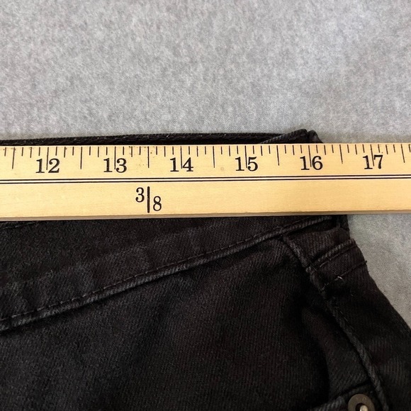 Signature By Levis Jeans Mens 32X30 Black Relaxed Straight Stretch Denim - Picture 3 of 11